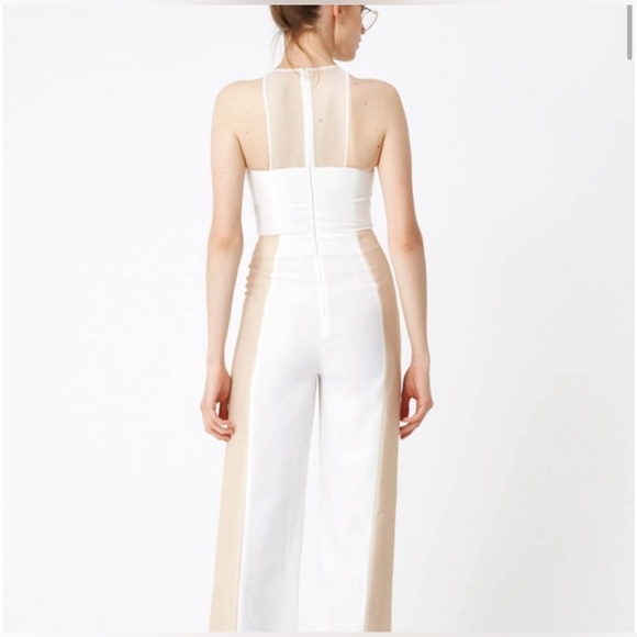 AQ/AQ The Acacia Fringe Jumpsuit in White, size 10 - Picture 14 of 14